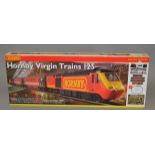 OO Gauge. Hornby R1080 Virgin Trains 125 train set. VG complete boxed with TrakMat.