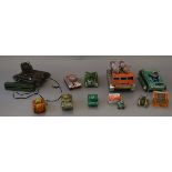 Ten model tanks,