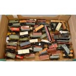 OO Gauge. Hornby Dublo. Approx 60 assorted rolling stock. Overall F/G a few repainted.