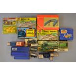 OO Gauge. Mixed lot. Includes 13 x boxed & unboxed Hornby Dublo rolling stock & level crossing.