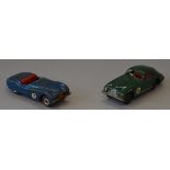 Two unboxed tinplate Minimodels Scalex cars,