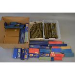 OO Gauge Hornby Dublo. Good quantity of assorted track sections, including manual & electric points.