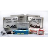 Rollei Slide Projector Accessories. To include R80 slide trays, IR04 remote, screen pointer etc.