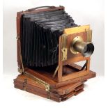 Unnamed Whole Plate Wood & Brass Field Camera.