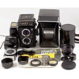 Yashica Mat 124G TLR (working meter) Yashinon 80mm f3,5 lens (condition 4F) with makers ERC,