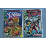 X-Men Nos. 123 & 124 Marvel Comics in VF to NM condition.