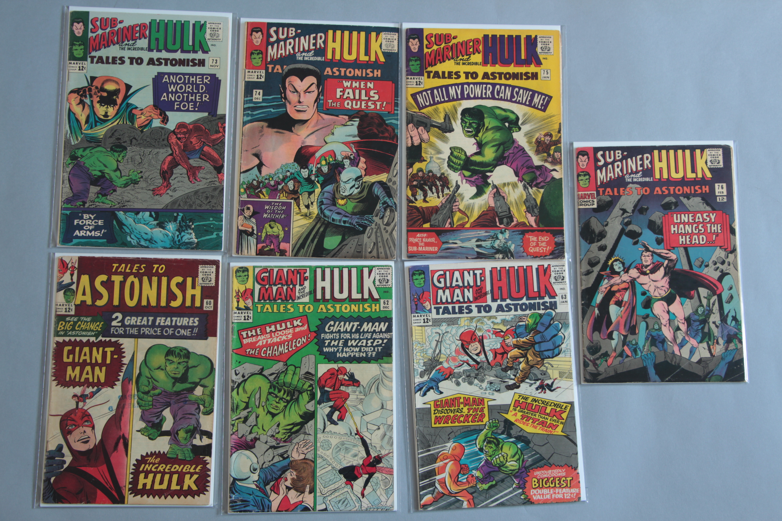 7 Tales to Astonish comics Nos. 60, 62 (1st App.