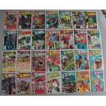 29 X-Men Marvel comics nos 214 - 242 inclusive featuring the first appearance of Mr Sinister (221)