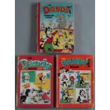 3 Dandy Annuals featuring Korky the Cat and Desperate Dan.