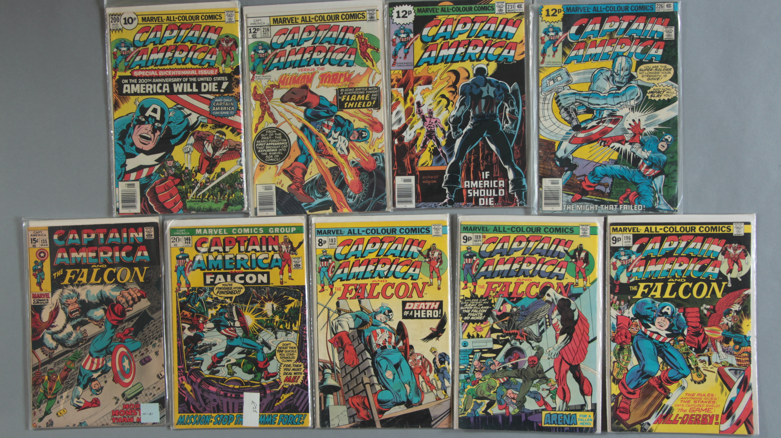 38 Marvel comics including Captain America Marvel comics Nos 135, 146, 183 (Death of new cap. - Image 2 of 3