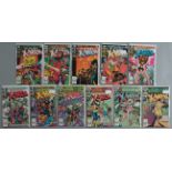 11 X-Men Marvel comics Nos 151 - 161 inclusive featuring the first appearance of Rogue in No 158