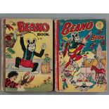 The Beano book 1954 featuring Biffo and Dennis the Menace cover (GD) plus Beano book 1953 featuring