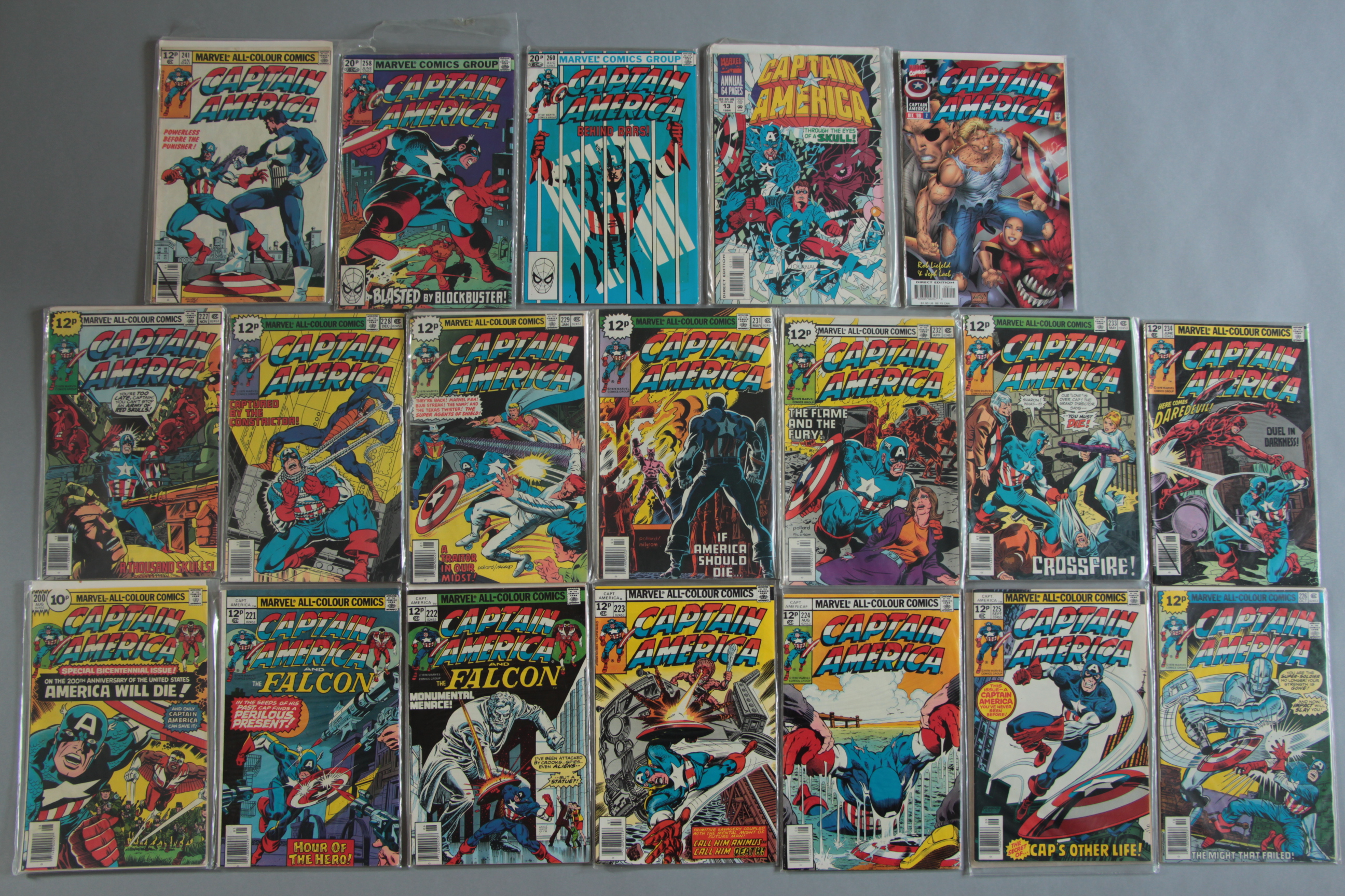 38 Marvel comics including Captain America Marvel comics Nos 135, 146, 183 (Death of new cap. - Image 3 of 3