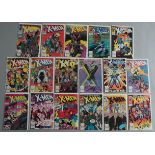 17 X-Men Marvel comics nos 243 to 259 inclusive featuring the first appearance of Jubilee (244),