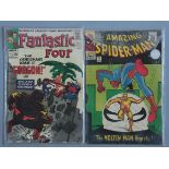 Fantastic Four #44 (first app of Gorgon) Marvel comic (VG) plus Amazing Spider-man #35 (Return of