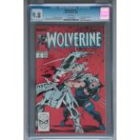 Wolverine No 2 (1988) Marvel comic featuring Wolverine vs the Silver Samurai CGC 9.