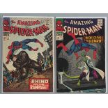 Amazing Spider-Man No 43 & 44 (1966) featuring the Rhino on the Rampage (43) and the 2nd appearance