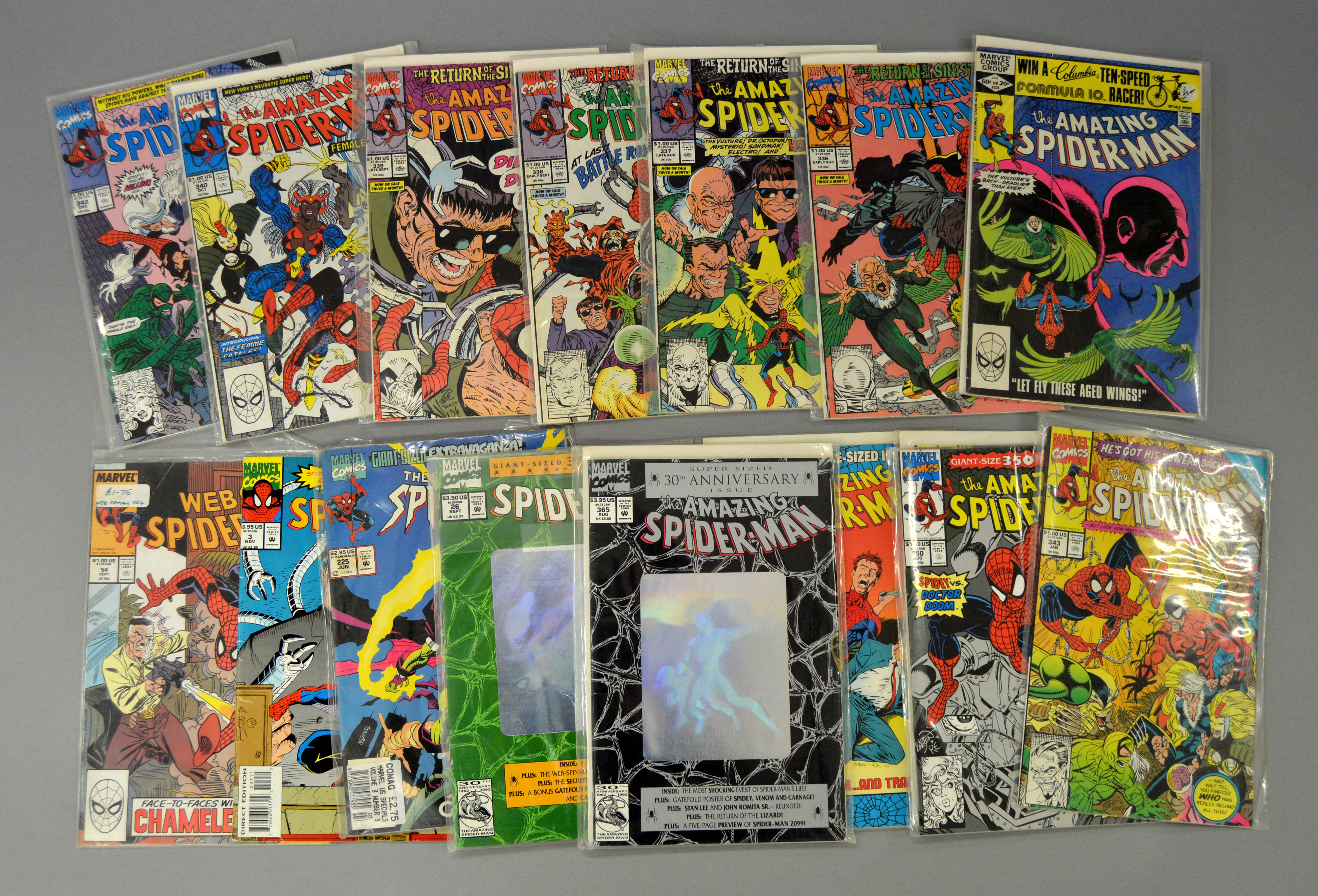 34 Marvel comics including The Amazing Spider-man Nos 224, 336, 337, 338, 339, 340, 342, 343, 350, - Image 3 of 3