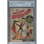 Amazing Spider-Man No 1 (Mar 1963) Marvel comic CBCS 1.