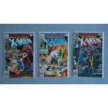 X-Men Nos. 112, 113 & 114 Marvel Comics in FN to NM condition.