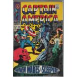 Captain America No 101 (May 1968) Marvel comic in which Stan Lee writes "When wakes the Sleeper"