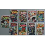 9 X-Men Marvel comics Nos 111 (F-), 114 (F/VF), 116 (VF/NM), 119 (VF+), 128 (VF), 131 (VF+,