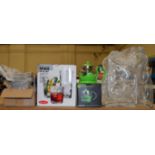 A mixed lot of kitchen and household items including knife sets,