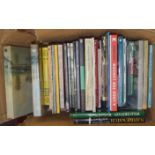 3 boxes of assorted modern books