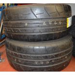 A pair of Dunlop tyres 255/40ZRF20 97Y