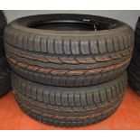 A pair of Debica tyres 195/55R15 85V