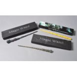 3 Harry Potter magic wands