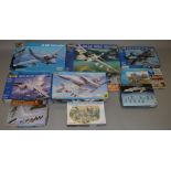 14 x Assorted 1:48 scale model aircraft & accessory kits.