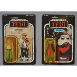 Two Kenner Star Wars 3 3/4" action figures: Prune Face; Nien Nunb.