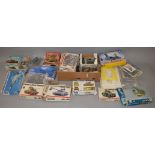 Good quantity of part built & unboxed bagged, aviation & military kits. Viewing recommended.