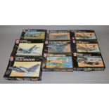 9 x AMT 1:48 scale model aircraft kits.