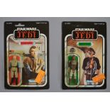 Two Kenner Star Wars 3 3/4" figures: Lando Calrissian in Skiff Guard Disguise; General Madine.