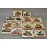 14 x Bandai 1:48 scale military model kits.