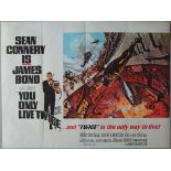 James Bond 007 "You Only Live Twice" (1967) This is the style A first release British Quad film