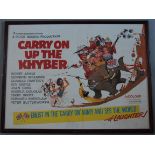 "Carry on up the Khyber" (1968) British Quad film poster first release starring Sydney James,