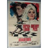 "Arabesque" This first edition large Italian film poster from 1966 features terrific artwork of