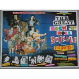 The Sex Pistols in "The Great Rock N Roll Swindle" (1980) British Quad film poster first release