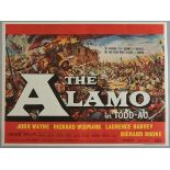 The Alamo (1960) - TODD-AO first release British quad film poster.
