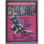 "Blow Up" French film poster RR 1969, directed by Michelangelo Antonioni starring Vanessa Redgrave,