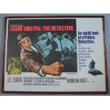 2 framed British Quad film posters for "The Detective" starring Frank Sinatra printed by Lonsdale &