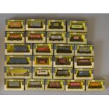 OO Gauge Wrenn 25 x assorted boxed rolling stock. Ex layout, slightly grubby. Overall G in G boxes.