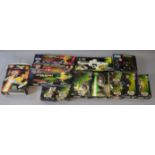 A quantity of boxed figures and vehicles from various different Star Wars series including a