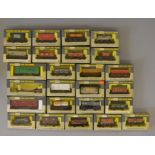 OO Gauge Wrenn 25 x assorted boxed rolling stock. Ex layout, slightly grubby. Overall G in G boxes.