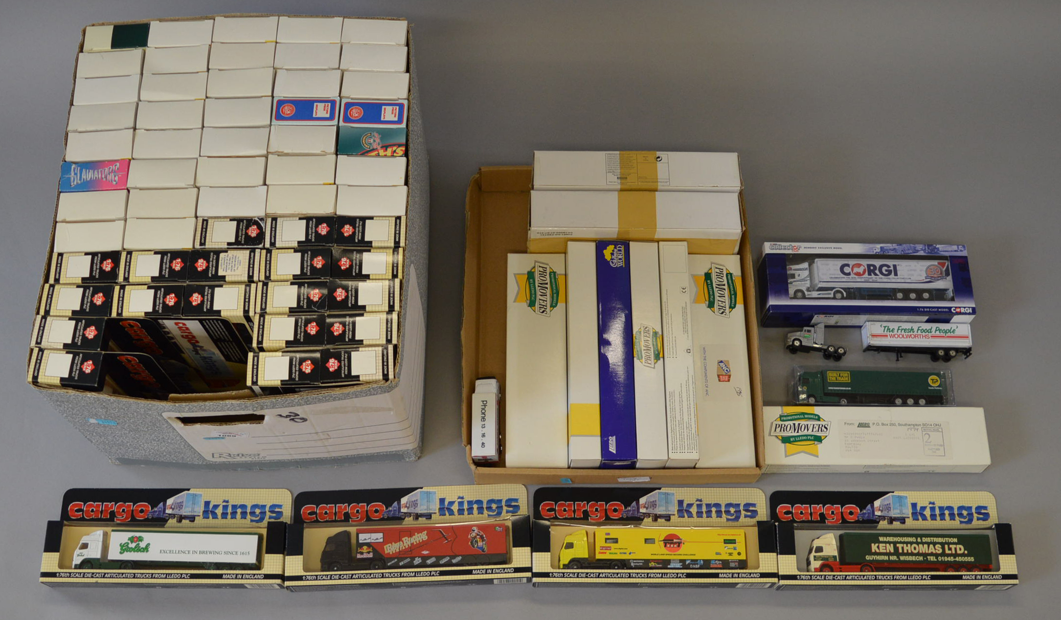 A good selection of boxed Lledo and Corgi including 'Cargo Kings' and 'Promovers' diecast model