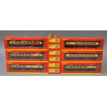 OO Gauge Hornby 12 x boxed coaches.