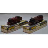 OO Gauge. Wrenn 2 x locomotives. W2219 LMS maroon 2-6-4 tank & W2214 LMS maroon 0-6-2 tank.